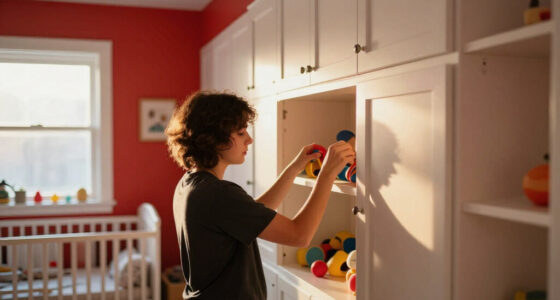 This Nursery Got A Bold Paint Redo With Built-In Cabinets