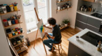 This 500-Square-Foot Studio Doubles As An Artist's Home And Workspace