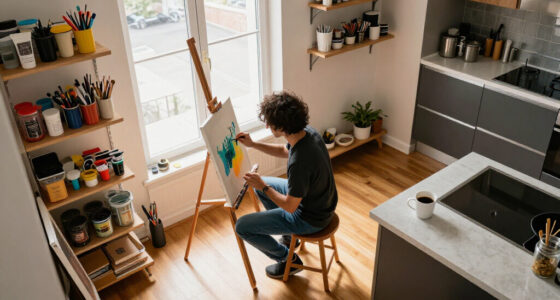 This 500-Square-Foot Studio Doubles As An Artist's Home And Workspace