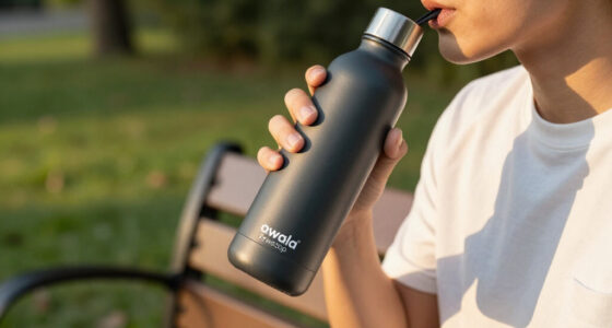 Owala FreeSip Stainless Steel Water Bottle 32 Oz Very, Very Dark