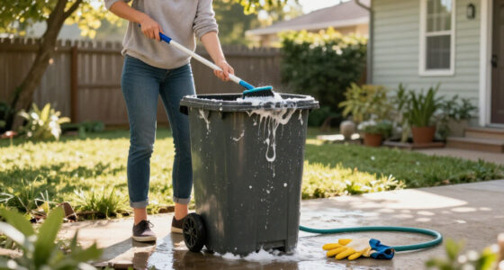 Smelling Your Garbage Cans? The Underrated Trick To Give Them A Deep Clean
