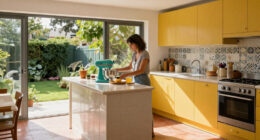 This Once Ugly Extension Has Been Transformed Into A Bold And Playful Kitchen Filled With Beautiful Antiques